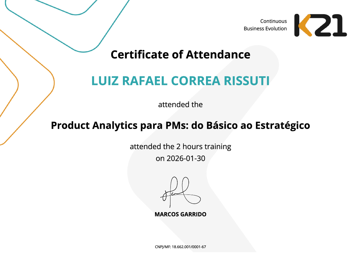 Certificado K21